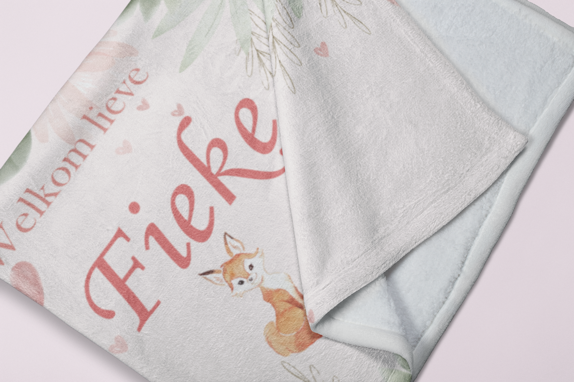 Productfoto Baby fleecedeken bedrukken