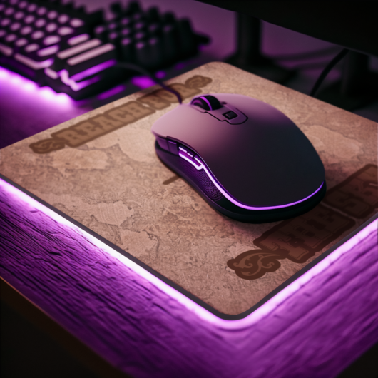 Mousepad Mockup Featuring A Cool Gaming Themed Setting M32562