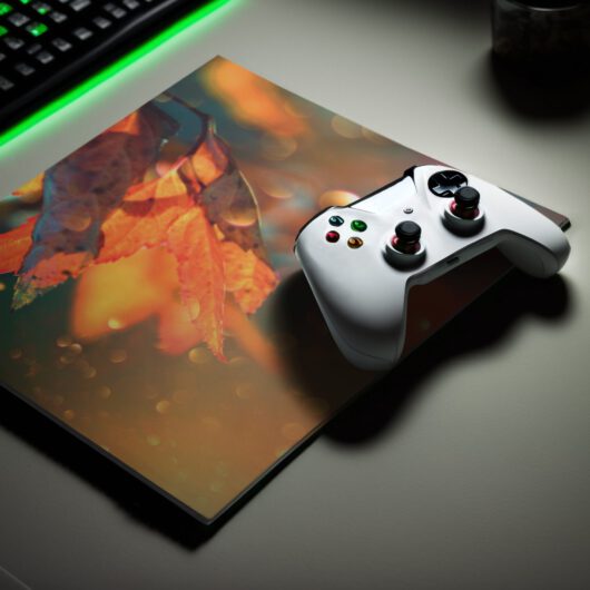 Mousepad Mockup Featuring A Gaming Controller And An Ai Generated Setting M32558 (1)